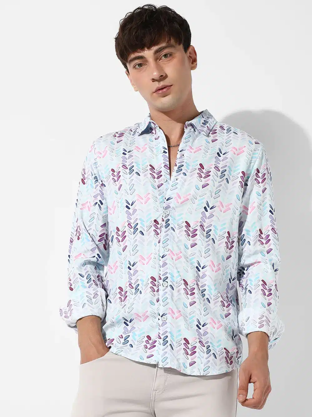 Abstract Print Shirt For Men