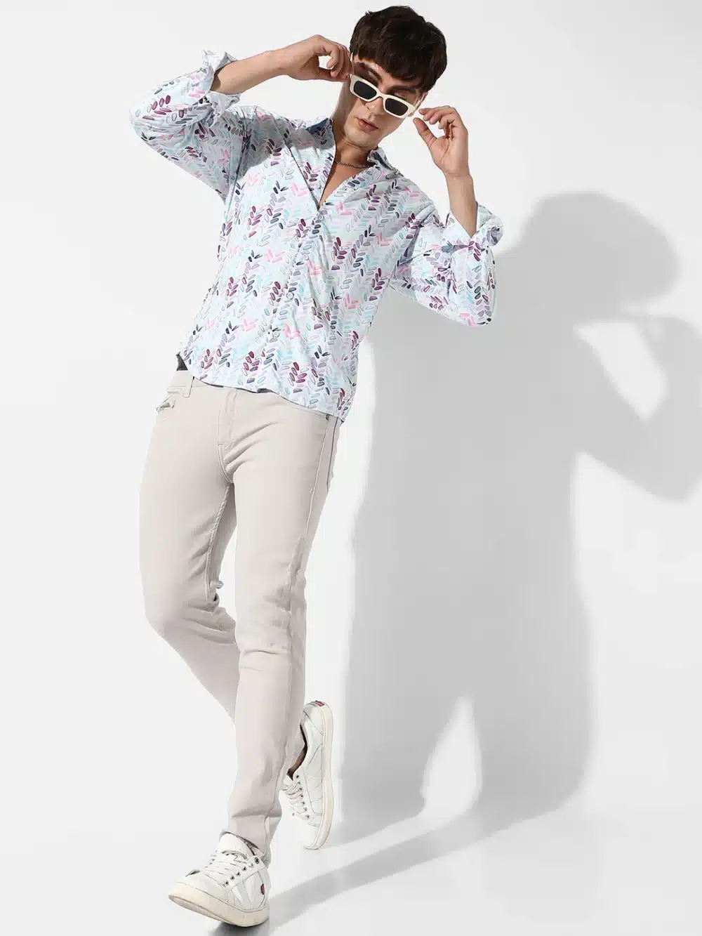 Abstract Print Shirt For Men - Image 3