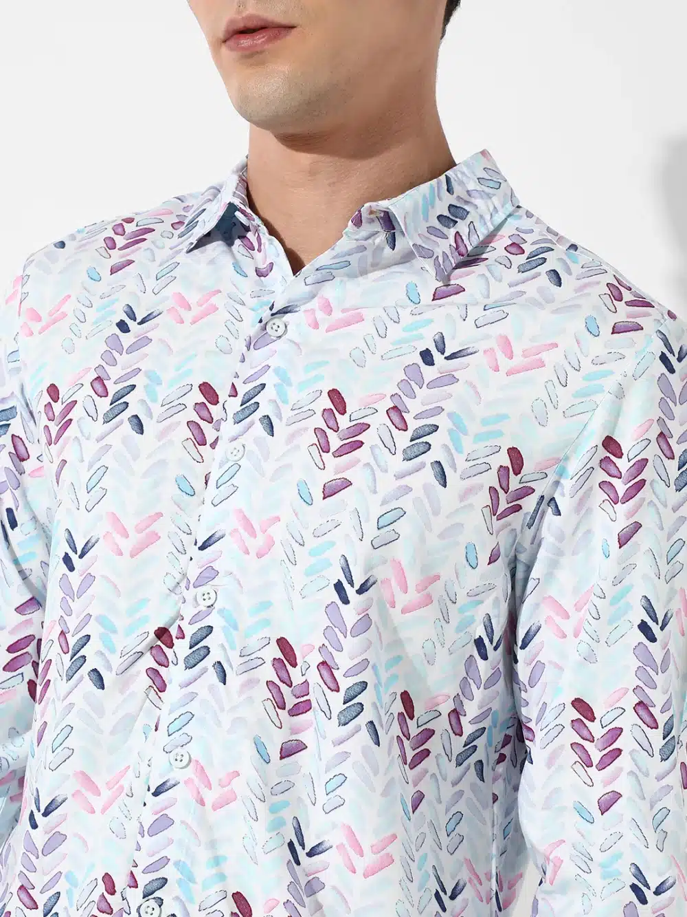 Abstract Print Shirt For Men - Image 4