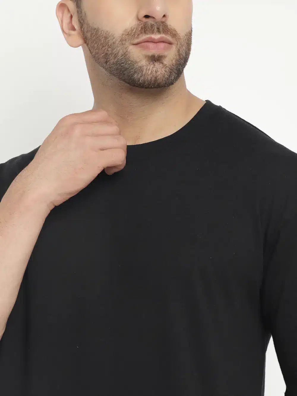 Oversized Black Stay T-Shirt For Men's - Image 5