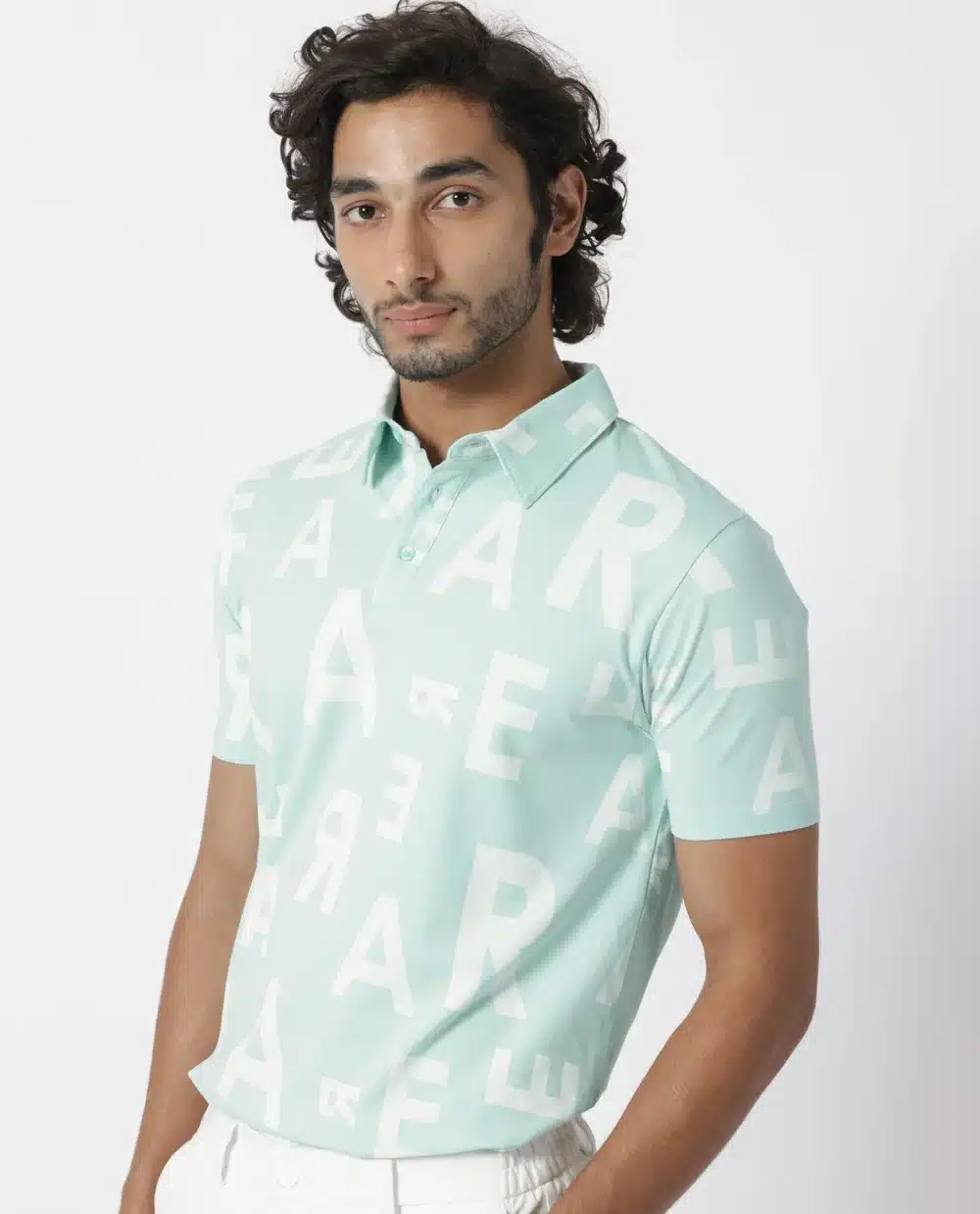 Soft Sea Green Graphic Men's T-Shirt