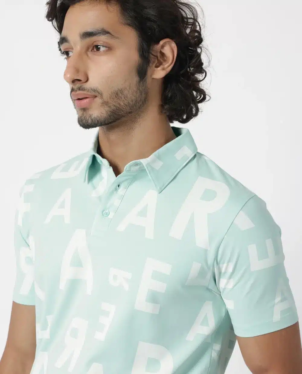 Soft Sea Green Graphic Men's T-Shirt - Image 7