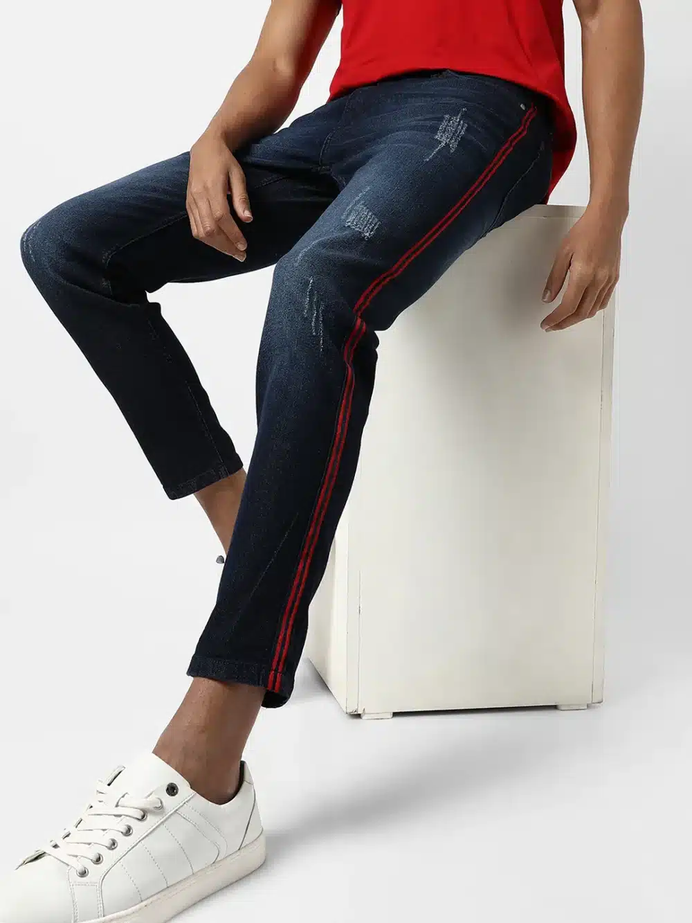 Dark-Washed Denim Jeans - Image 2