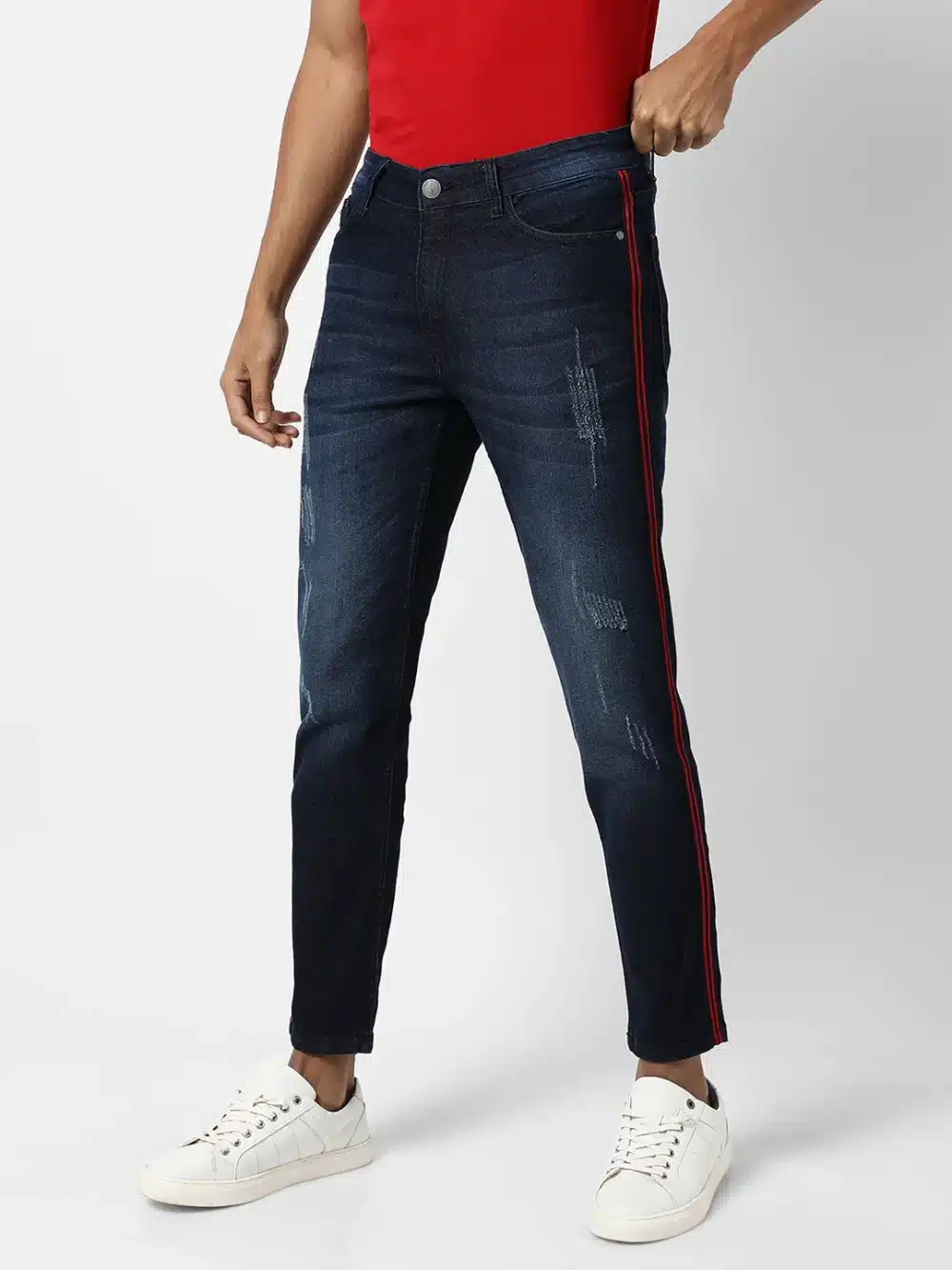 Dark-Washed Denim Jeans - Image 3