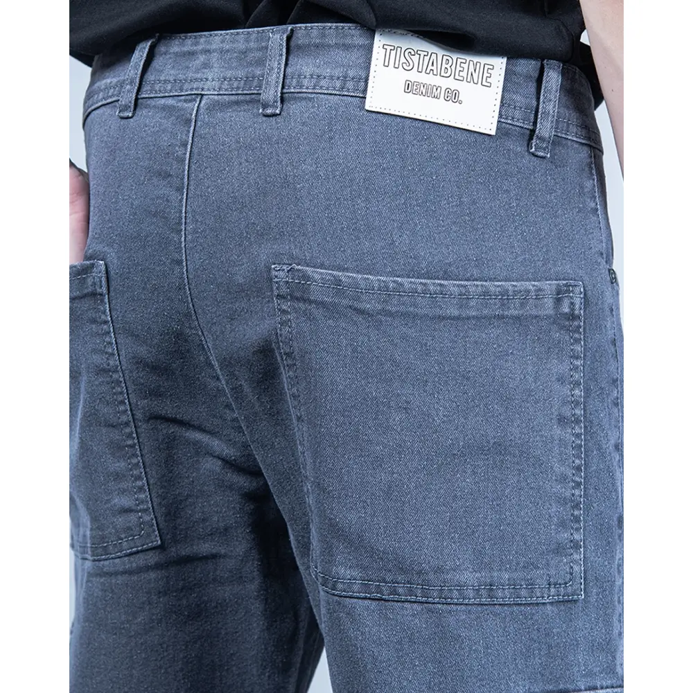 Men’s Grey Baggy Fit Cargo Jeans – Buzz Shop