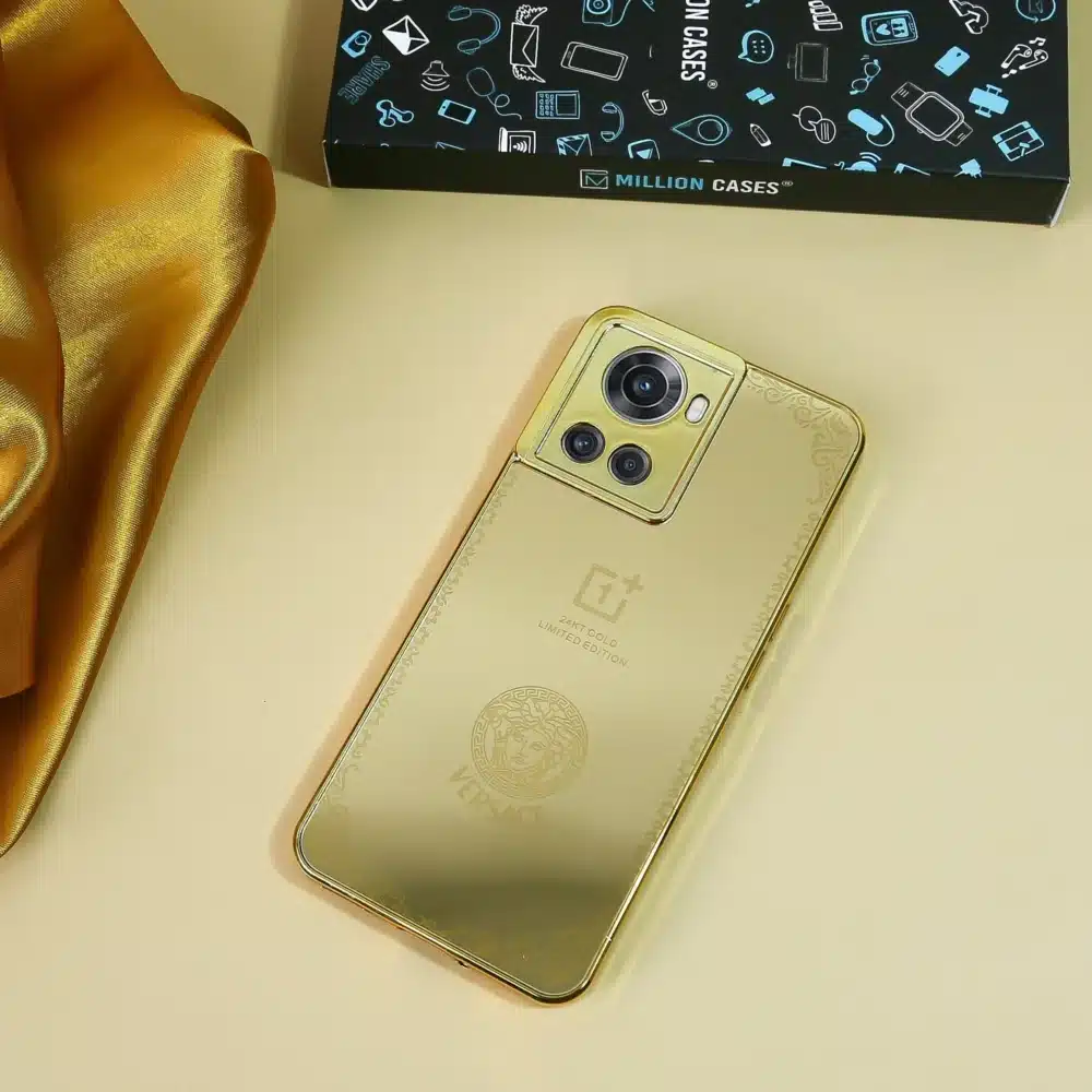 Crafted Gold Versace Luxurious Camera Protective Case For OnePlus - Image 4