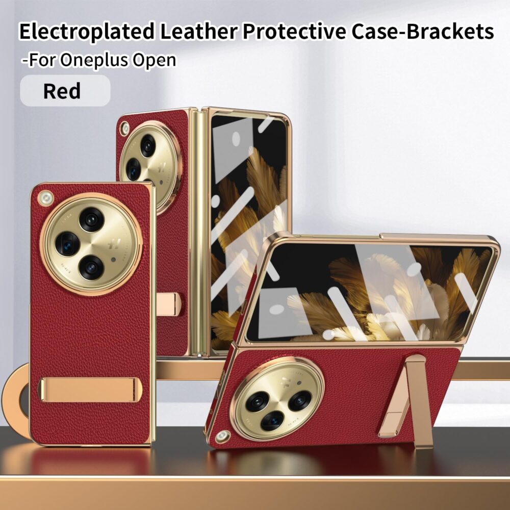 Compatible With Oneplus Open Case With Screen Protector Case, Luxury Shockproof Electroplated Case - Image 4