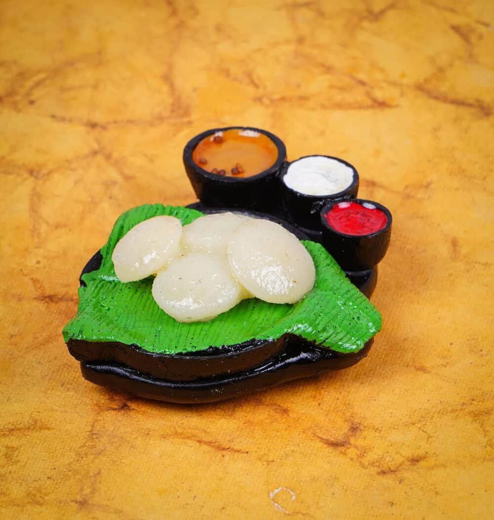 Dosa, Idli, Vada South Indian Food Miniature Fridge Magnet - Image 4