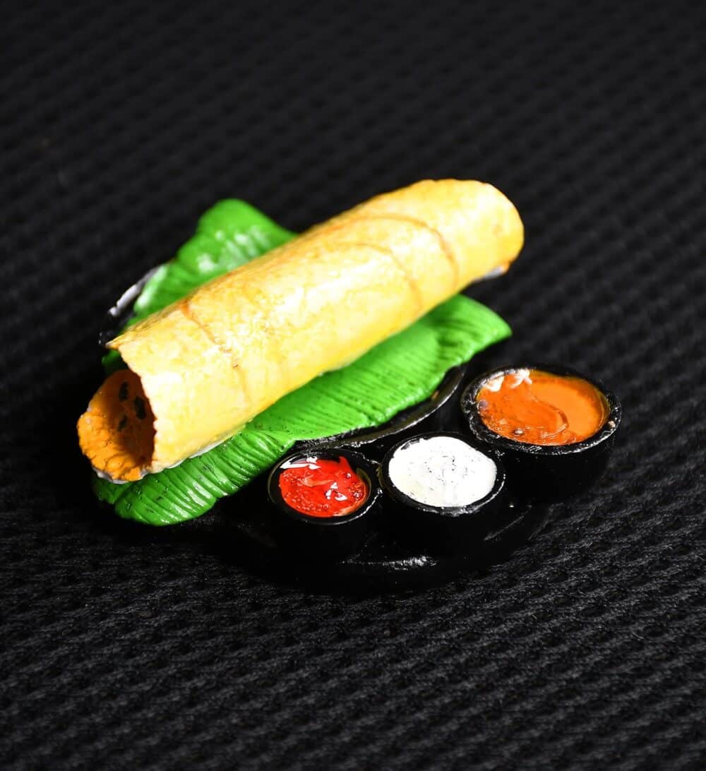 Dosa, Idli, Vada South Indian Food Miniature Fridge Magnet - Image 3