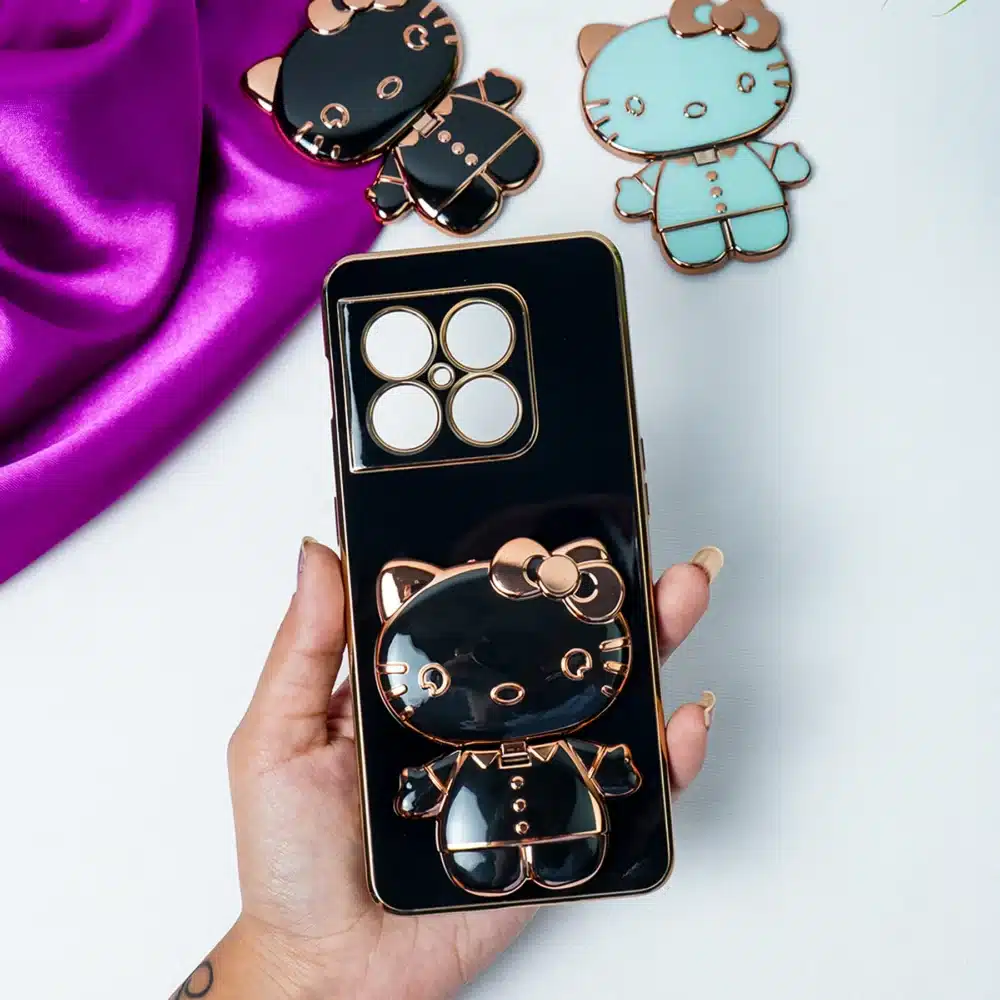 Charming Kitty Folding Mirror Stand Case - OnePlus - Image 3