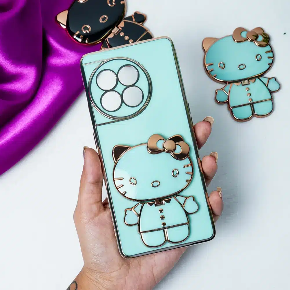 Charming Kitty Folding Mirror Stand Case - OnePlus