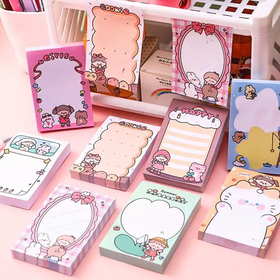 Cute Kawaii Sticky Notes In Charming Variants – Buzz Shop