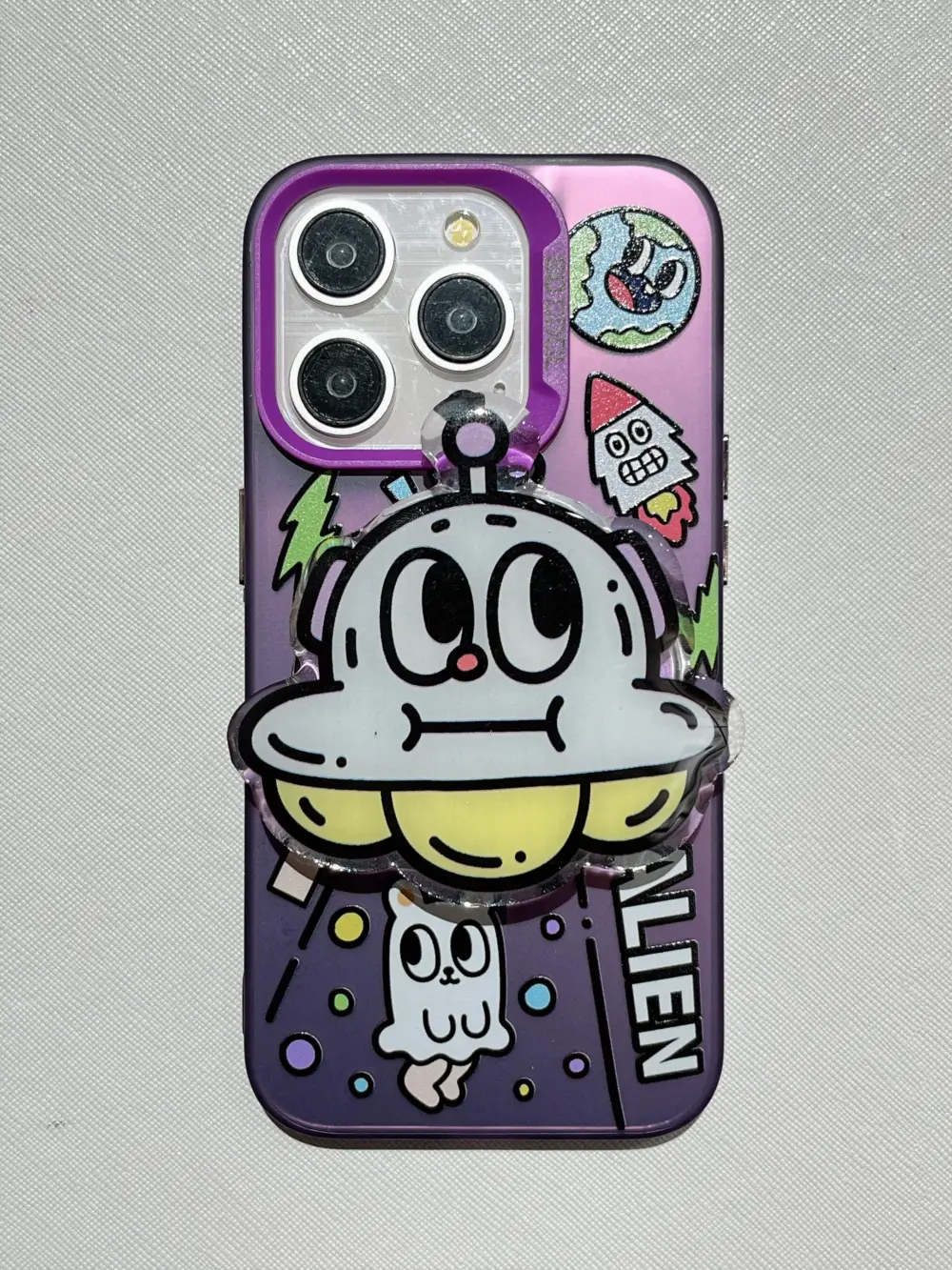 Cute Alien Designer Silicon Case For iPhone - Image 2