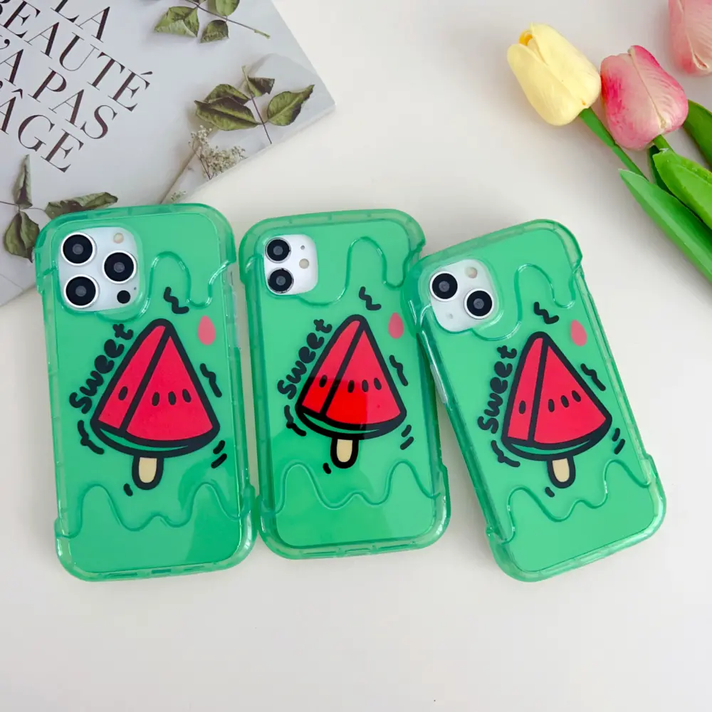 Watermelon Designer Translucent Silicon Case For IPhone