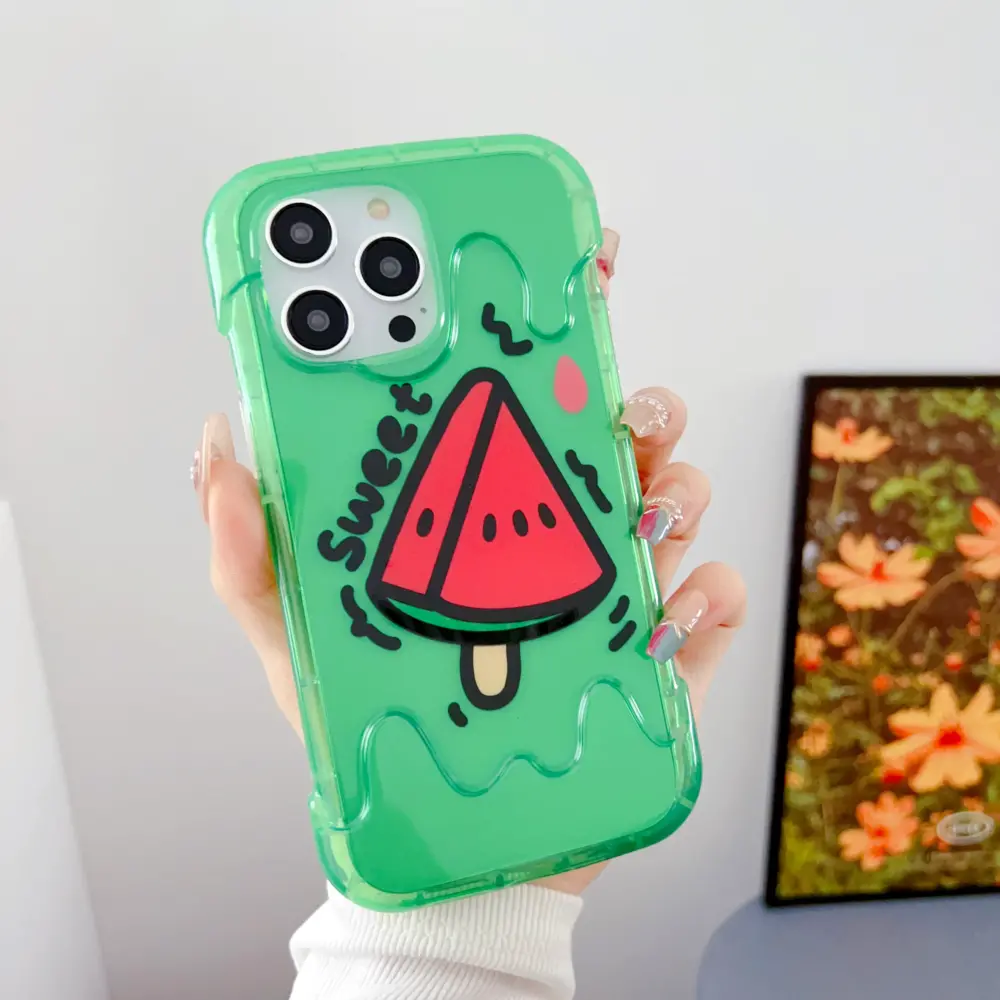 Watermelon Designer Translucent Silicon Case For IPhone - Image 2