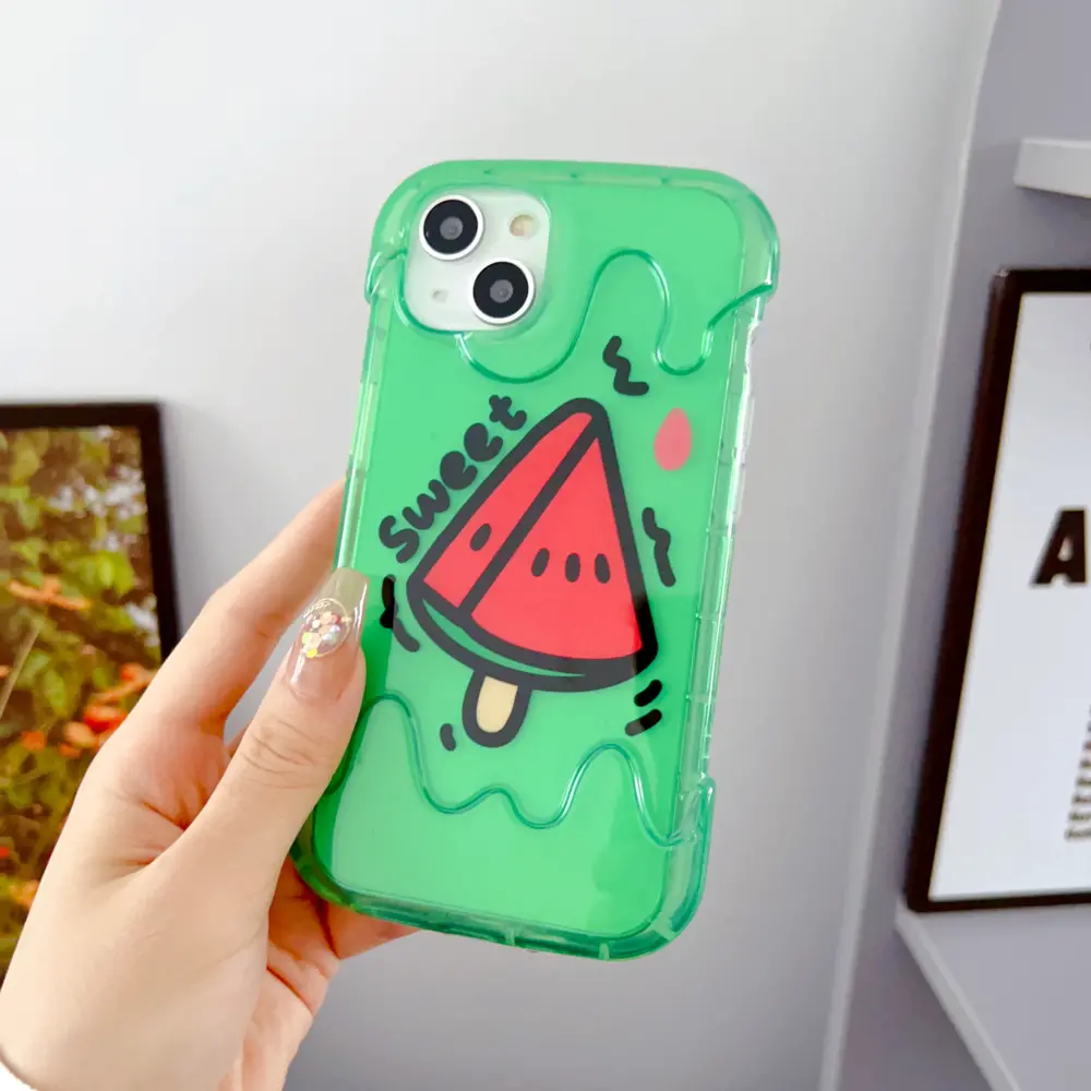 Watermelon Designer Translucent Silicon Case For IPhone - Image 3