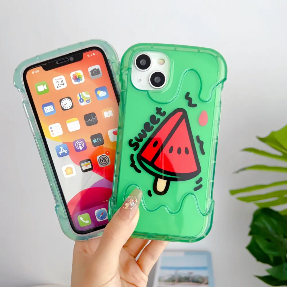 Watermelon Designer Translucent Silicon Case For IPhone - Image 7