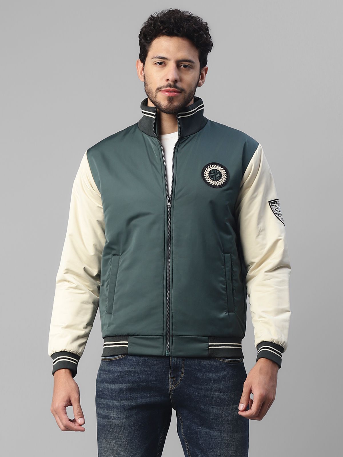 Urban Mark Men Regular Fit Quilted Jacket-Green – Buzz Shop