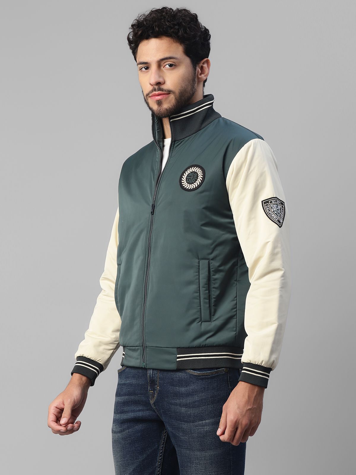 Urban Mark Men Regular Fit Quilted Jacket-Green – Buzz Shop