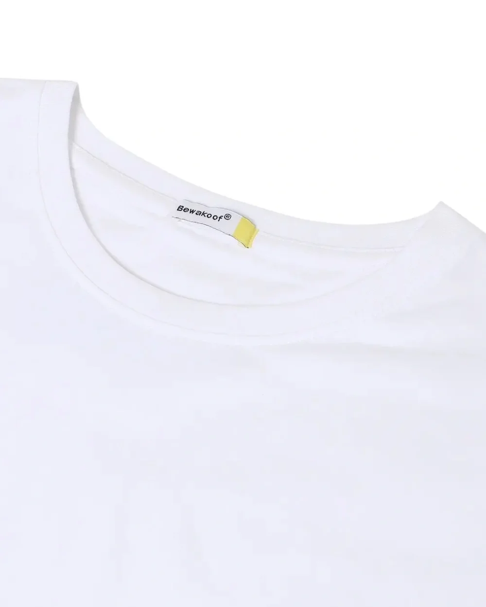 Men’s White Wander Geometry Print Oversized Tee - Image 4